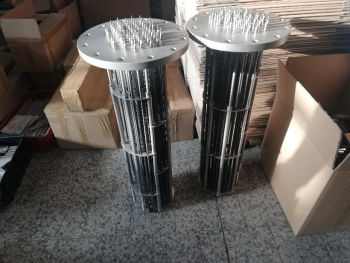 Heating elements for flow heaters, 18kW, L1000mm, on pipe DN250