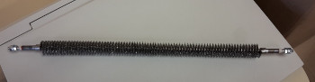 GR2_10 Grzałka prosta z radiatorem fizew 27mm, dł 520mm, trzpień z gw M6, 230V 800W