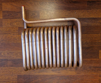 W_109 23064WZ wężownica miedziana prostokątna, r22,1mm, zew 300x130mm