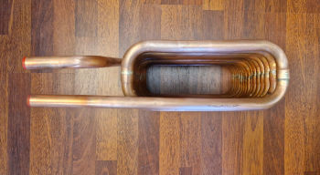 W_108 23064WZ - wężownica miedziana protokątna, r22x1mm, zew 300x130mm - a