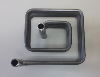 W_29 Wężownica nierdzewna labirynt rura 10x0,5mm wsporniki rura 21,3x2,0mm